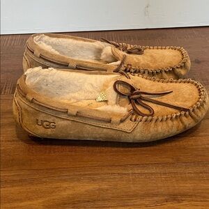 UGG Women's Chestnut Suede Shearling Moccasins